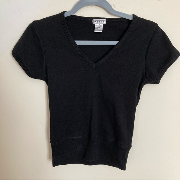 Voice Vintage Fitted Black Shirt size Medium - Picture 1 of 3